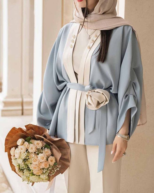 خرید اینترنتی مانتو شلوار روژان کد 3895