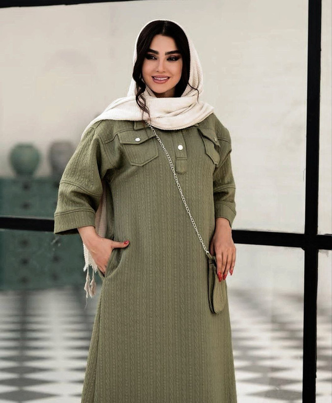 خرید و مشاهده آنلاین کفتان بلند آوینا 36974