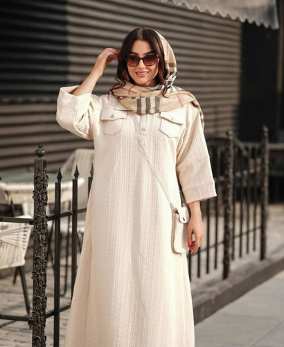 خرید اینترنتی کفتان بلند آوینا 36974