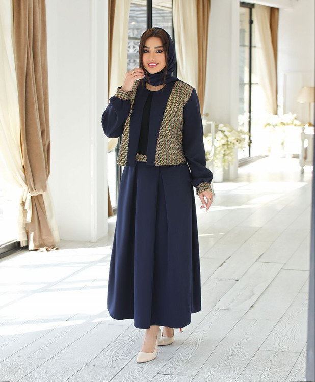 خرید اینترنتی و آنلاین کت و دامن طرح تیکال 84721