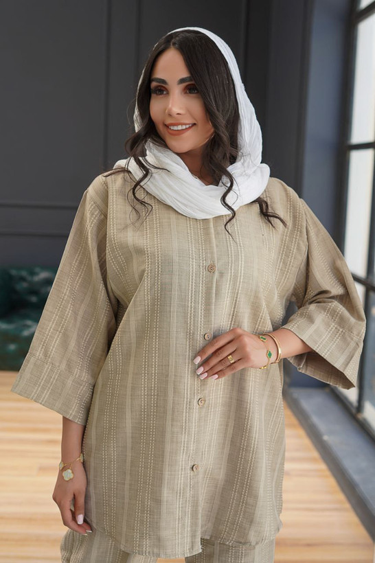 خرید و فروش اینترنتی ست شومیز شلوار کوک دوزی آیسان 37164