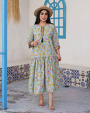 خرید ساحلی کرپ خرجکار طلایی و منگوله کد 87512