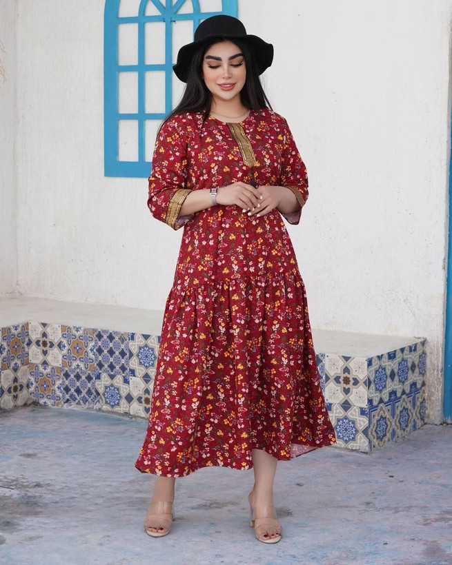 سفارش ساحلی کرپ خرجکار طلایی و منگوله کد 87512