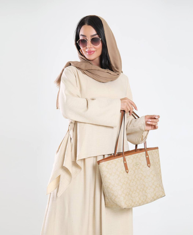 خرید و مشاهده آنلاین بلیز دامن کنار گره ای سوفیا 4024