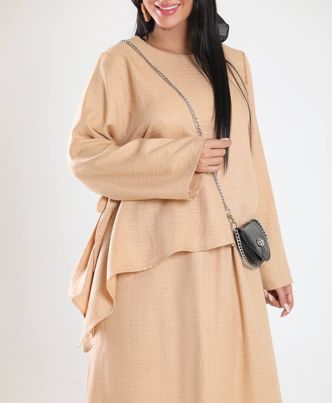 خرید و فروش اینترنتی بلیز دامن کنار گره ای سوفیا 4024