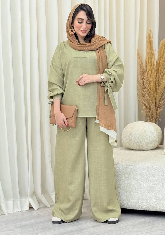 خرید اینترنتی و آنلاین مانتو شلوار ست پریا 89935