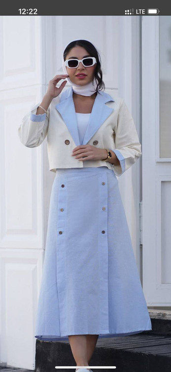 خرید کت دامن گلی 43571