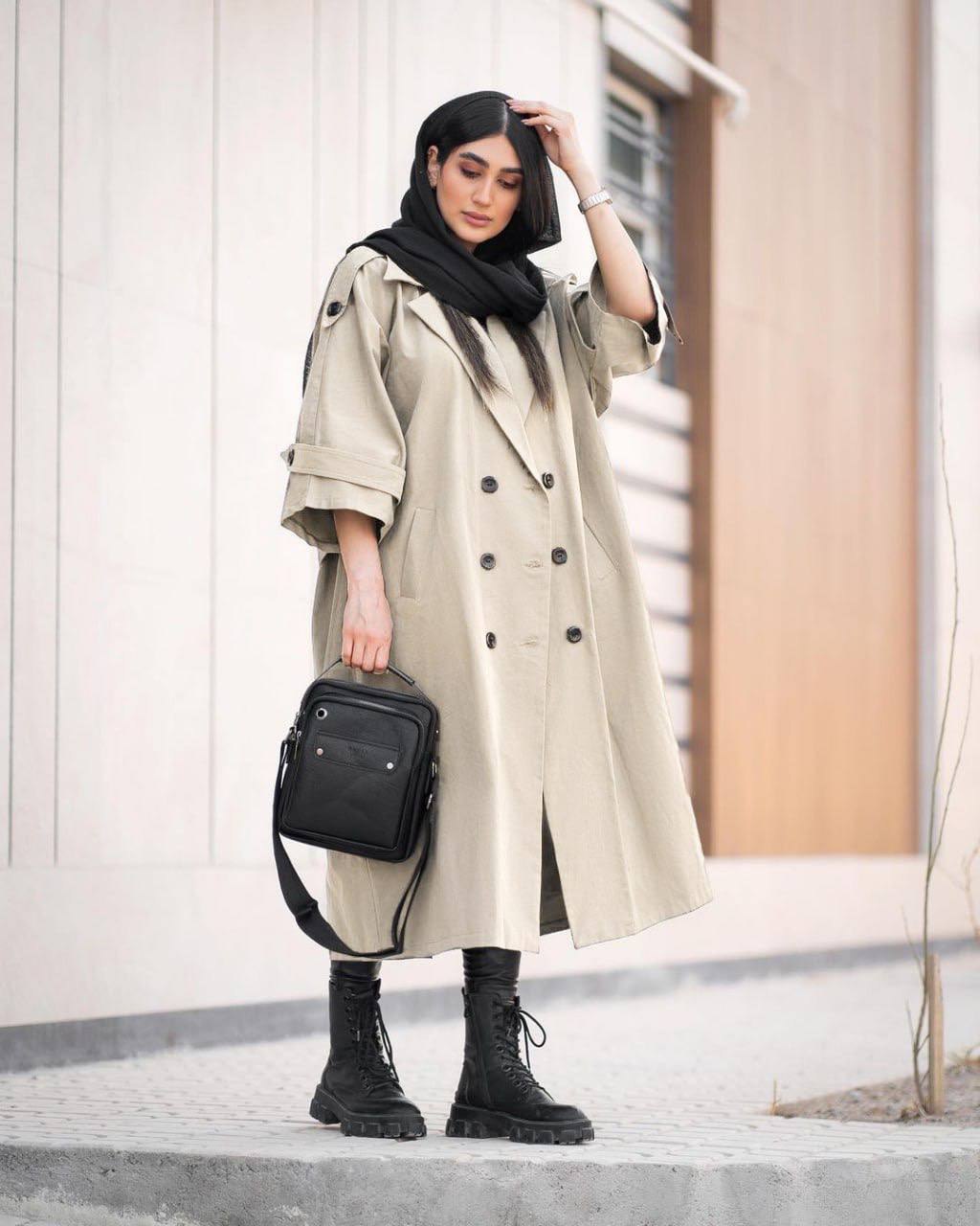 خرید بارونی آستر دار مدل آنوشا 4059
