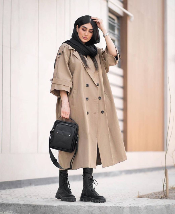 سفارش بارونی آستر دار مدل آنوشا 4059