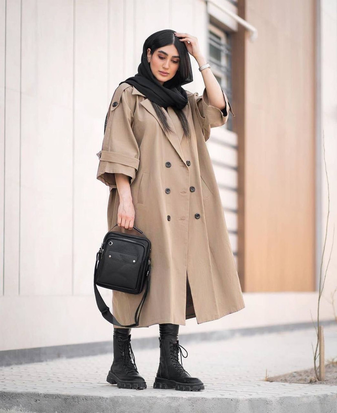 سفارش بارونی آستر دار مدل آنوشا 4059