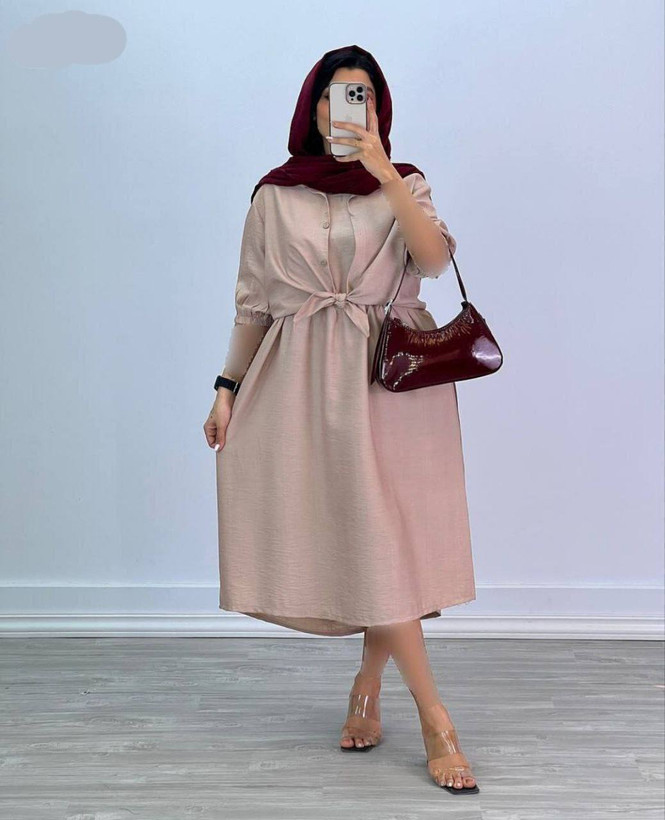 خرید و فروش اینترنتی ست شومیز جلو گره ای و سارافون تارا75580