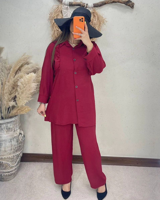 خرید آنلاین مانتو شلوار مرجانه 99528