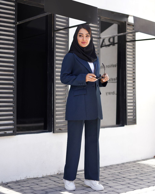 خرید آنلاین ست کت شلوار شیک اداری هستی 37172