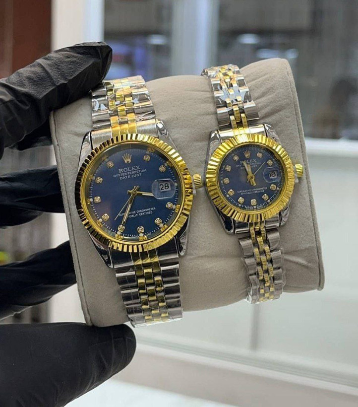 خرید اینترنتی ست ساعت زنانه و مردانه رولکس کد 369026