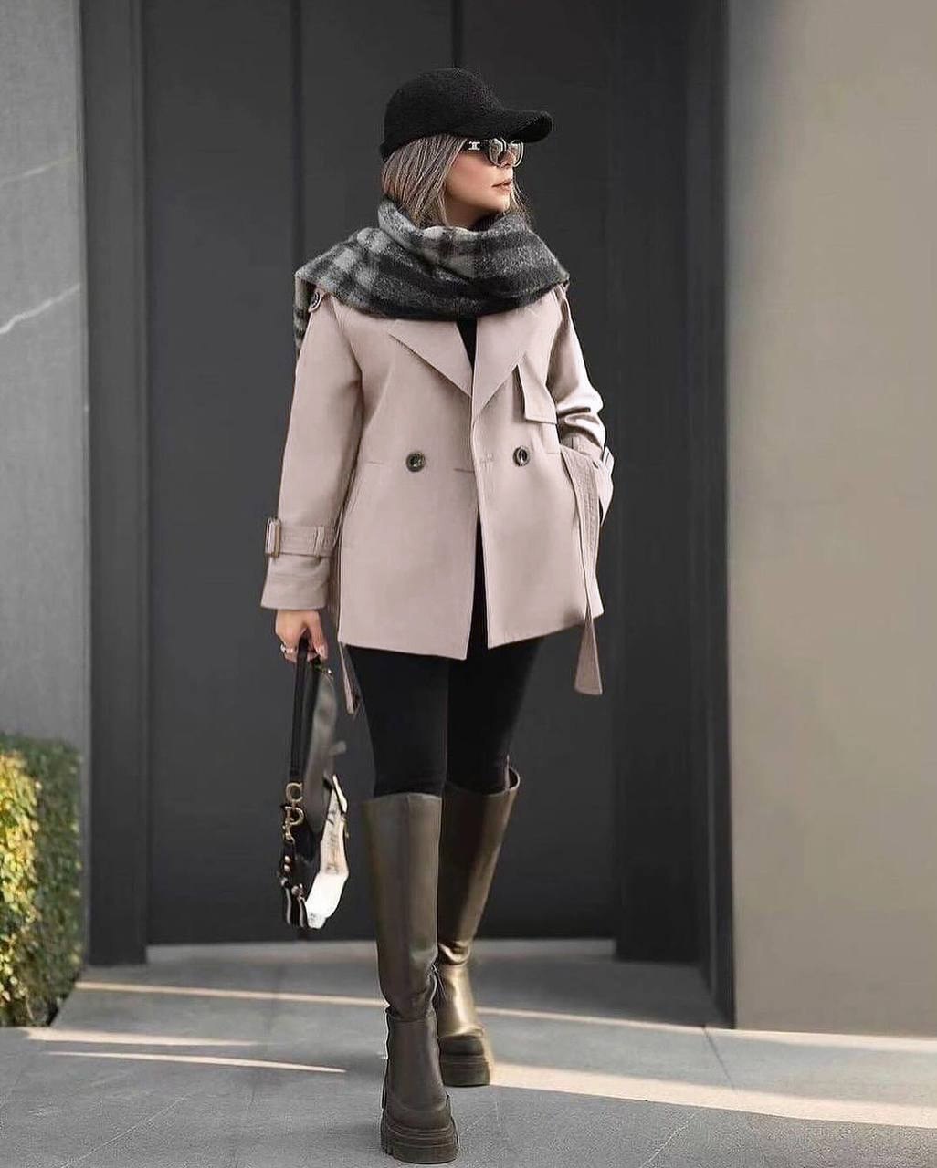 سفارش ترنچ کت تک شنل کد 94438