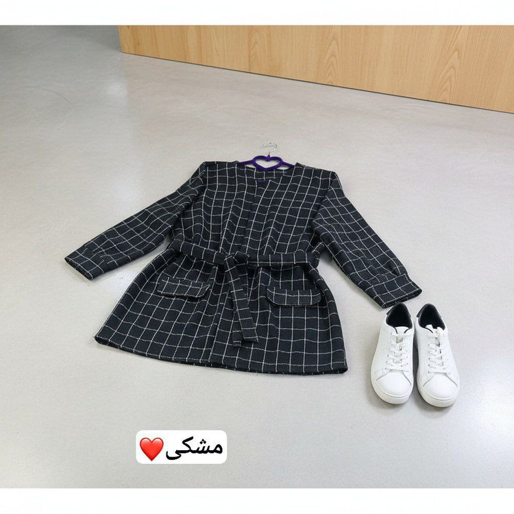 مشاهده قیمت و خرید اینترنتی مانتو کتی چهارخونه پاییزه کد 37185