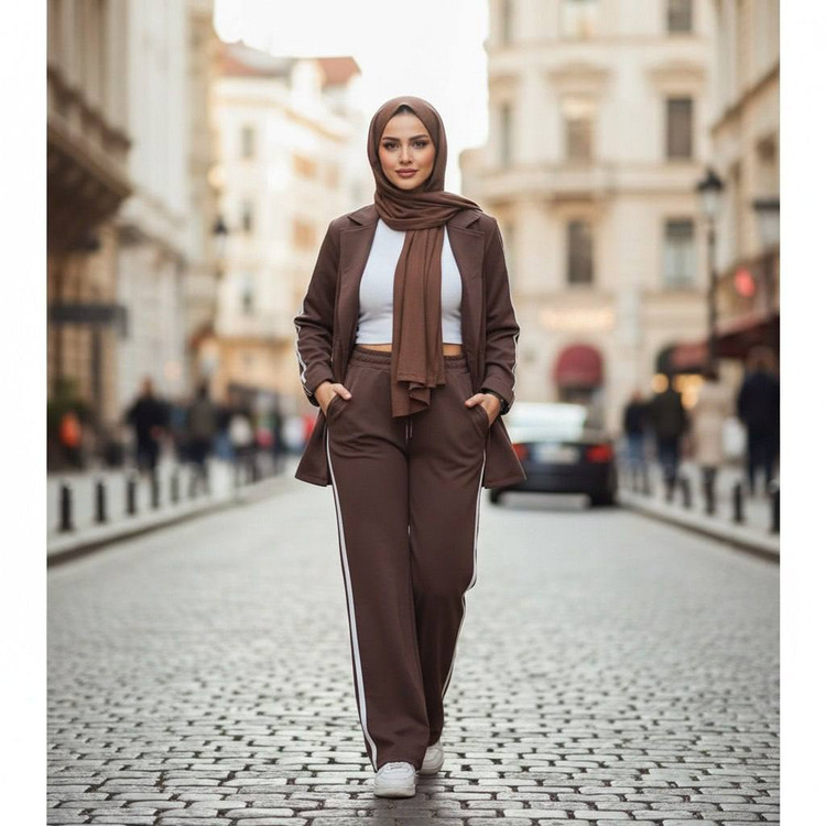 خرید ست کت و شلوار کتان کد 94412