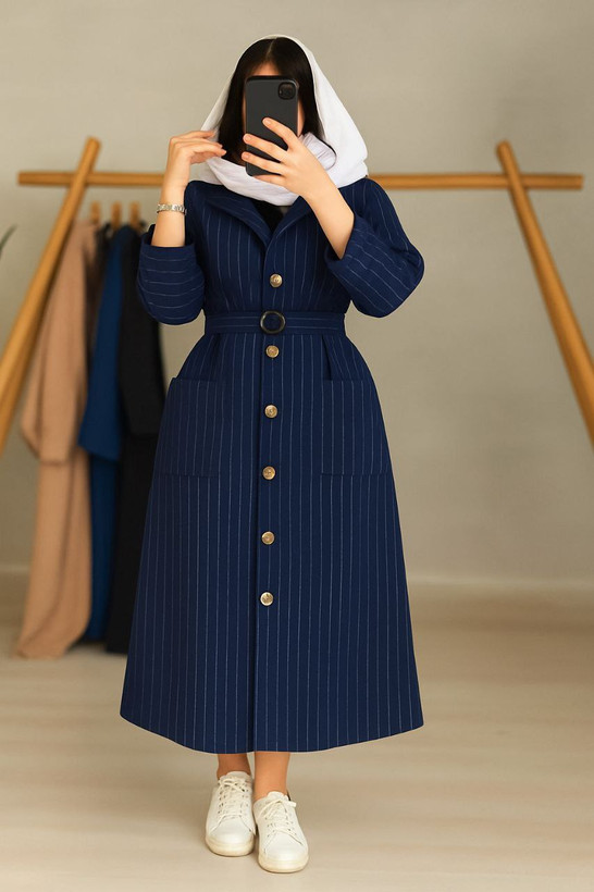 خرید مانتو بلند آسو کد 4200