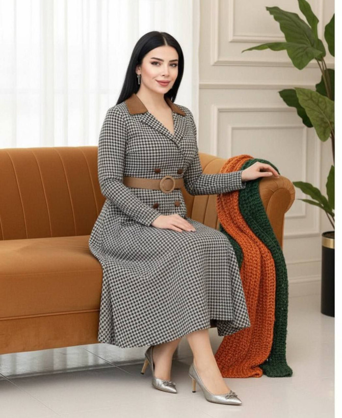 خرید مانتو پاییزی ریزان کد 94465