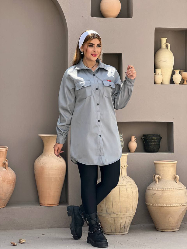 خرید اینترنتی مانتو بارونی تی سی مدل هیلا کد 77279