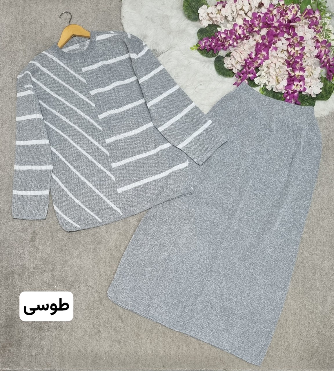 سفارش ست بلیز دامن بافت ارمیده کد 43648