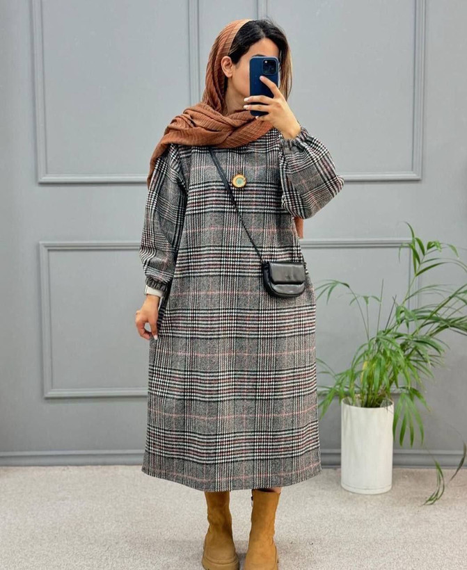 مشاهده قیمت و سفارش کفتان چهارخونه کد 78043