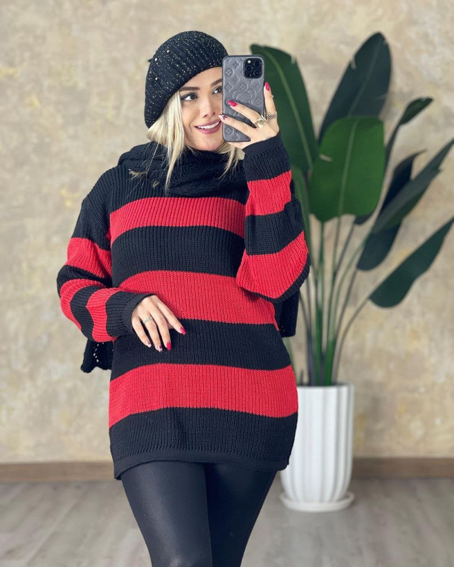 خرید آنلاین بافت یقه شل مدل پریا کد 54415