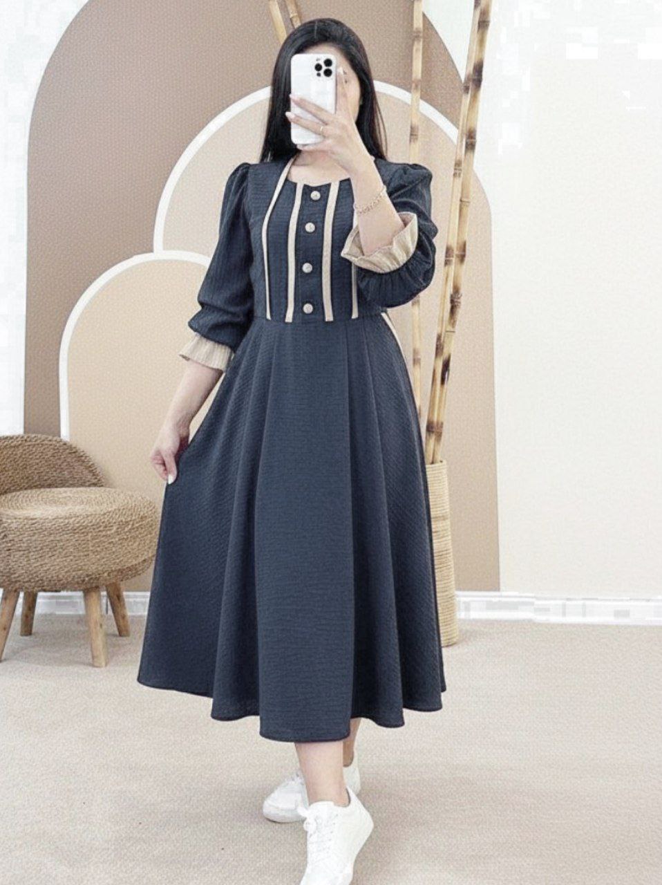 مشاهده قیمت پیراهن عروسکی ارکیده کد 94759