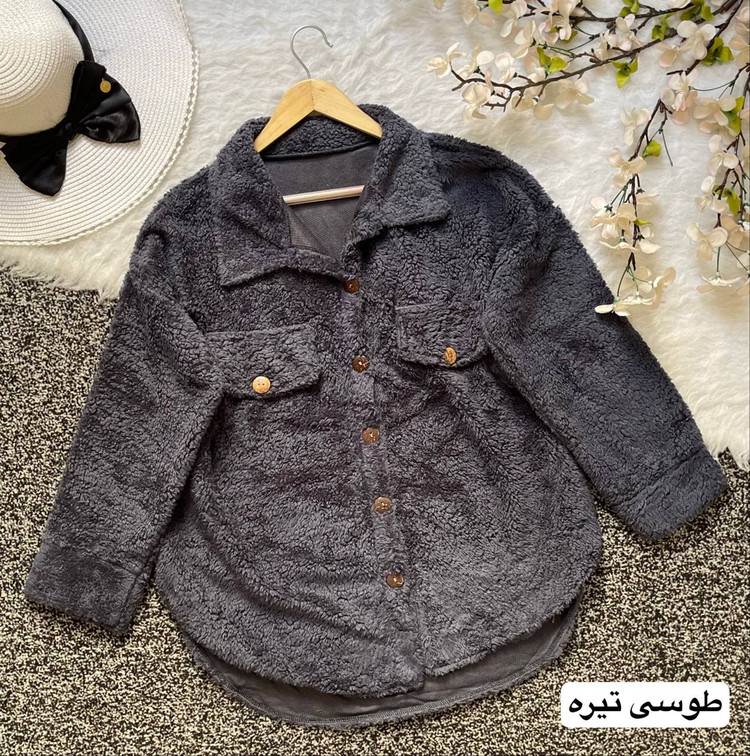 خرید آنلاین مانتو جلو دکمه تدی کد 94753
