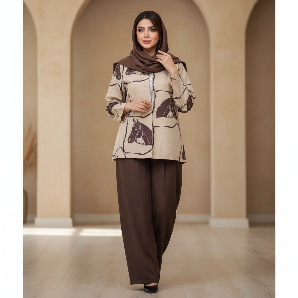 کت و شلوار طرح اسب کد 43654خرید اینترنتی و آنلاین