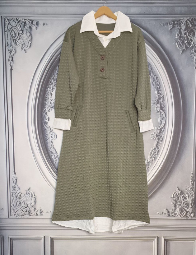 سفارش و خرید اینترنتی کفتان دویقه غزل کد 9174