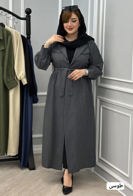 خرید اینترنتی مانتو بلند الکساندر کد 88539