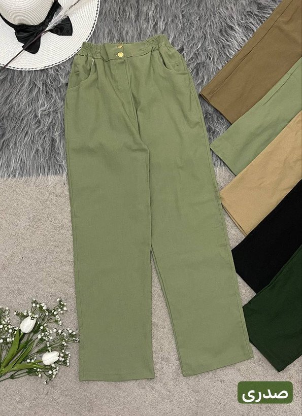 مشاهده قیمت شلوار نیم بگ کتان کد 76286