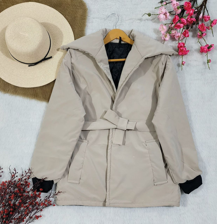 مشاهده قیمت و خرید کاپشن سیلیکونی یقه پهن زمستانه کد 94884