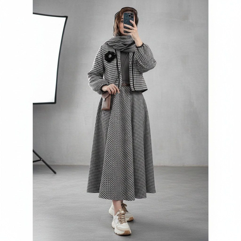 خرید کت دامن مروا کد 99553