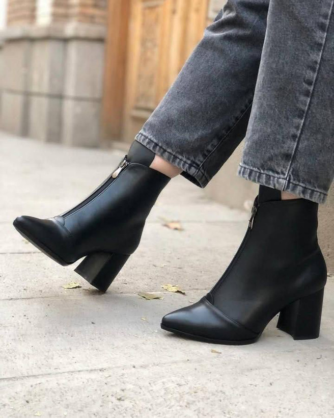 خرید اینترنتی کفش مجلسی مدل وسط زیپ کد 0113