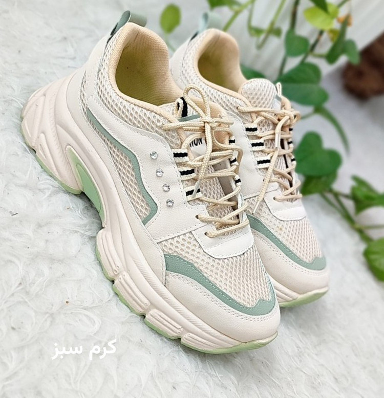 خرید آنلاین کتونی طبی لژدار مدل فشن نگینی کد 100249