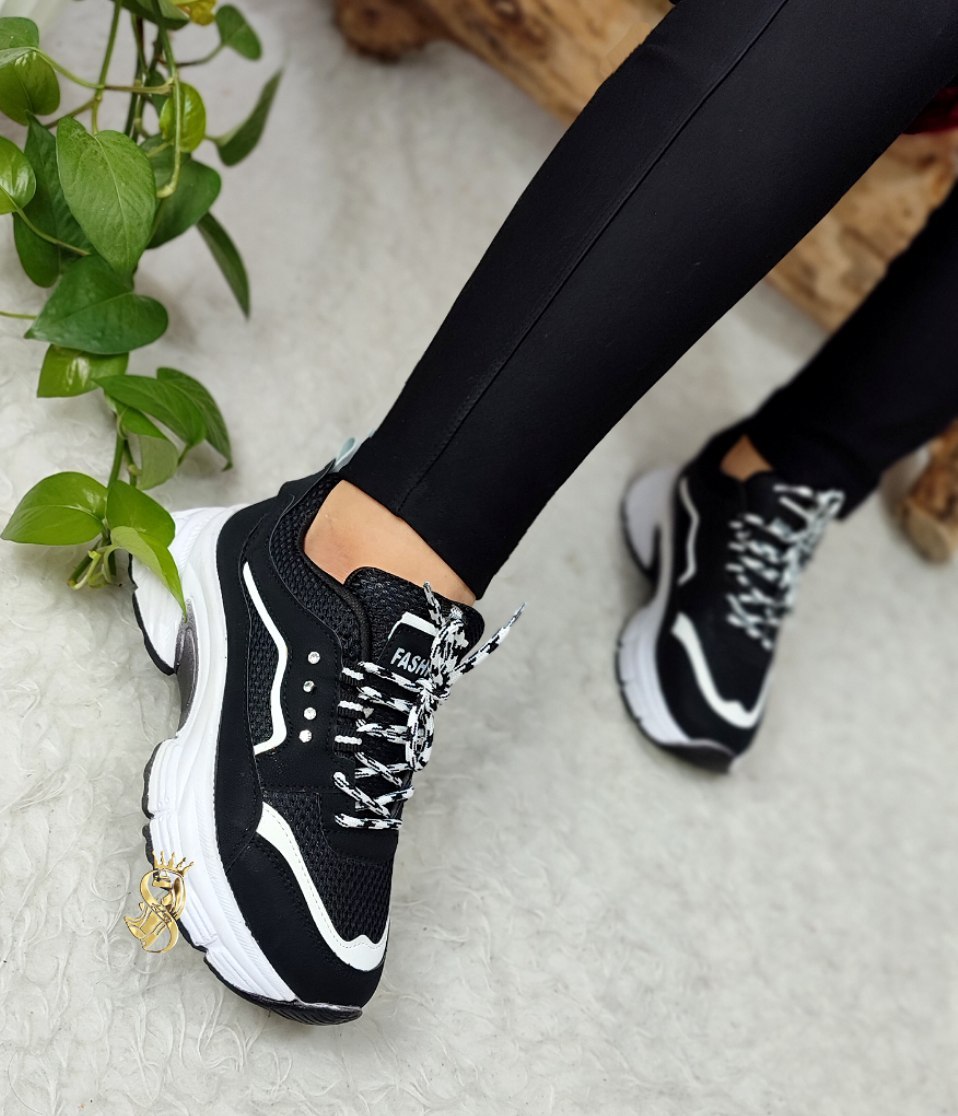 خرید کتونی طبی لژدار مدل فشن نگینی کد 100249