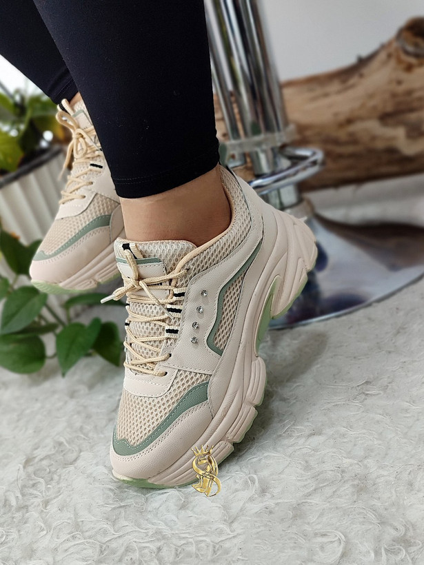 خرید اینترنتی کتونی طبی لژدار مدل فشن نگینی کد 100249