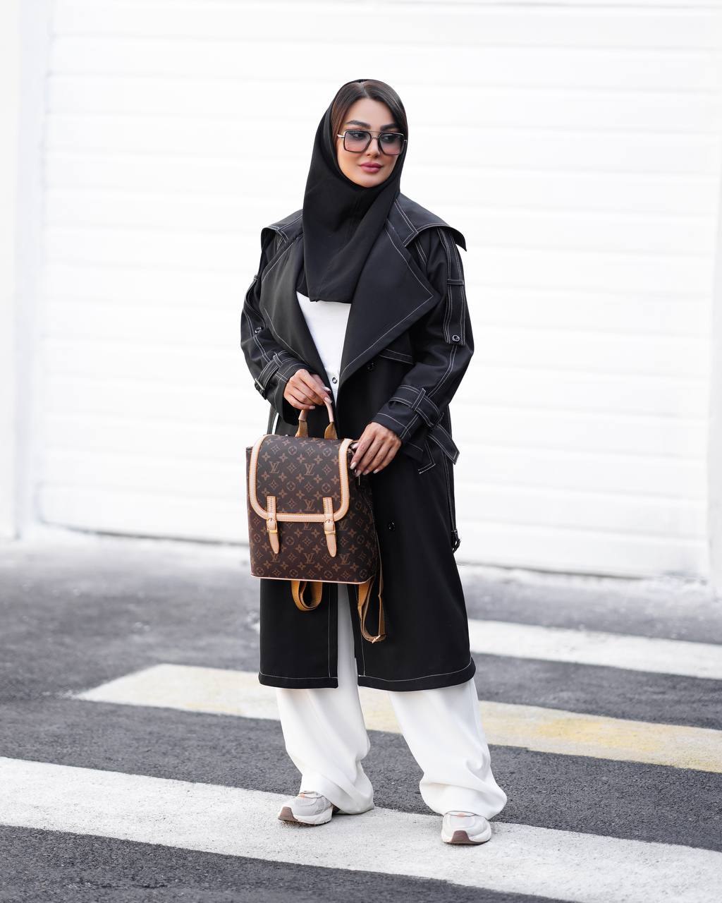 خرید آنلاین بارونی بلند دمسه دوزی آستردار کد ۴۳۰۳