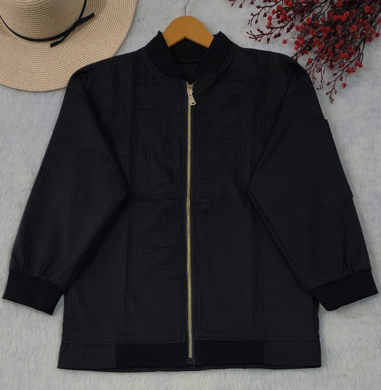 خرید اینترنتی سوییشرت جلو زیپ ضد آب پاییزه کد 95005