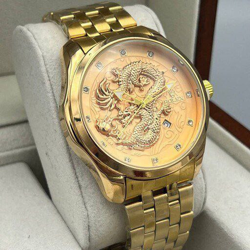 خرید اینترنتی ساعت مچی مردانه رولکس طرح دراگون کد 369464