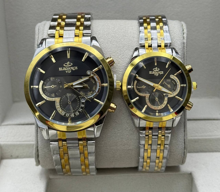 سفارش ست ساعت زنانه و مردانه الگانس vip کد 369525