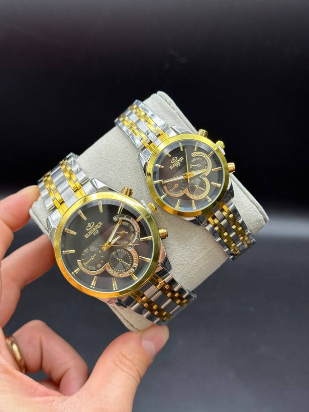 خرید اینترنتی ست ساعت زنانه و مردانه الگانس vip کد 369525