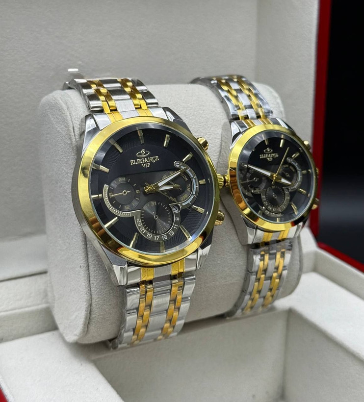 خرید ست ساعت زنانه و مردانه الگانس vip کد 369525