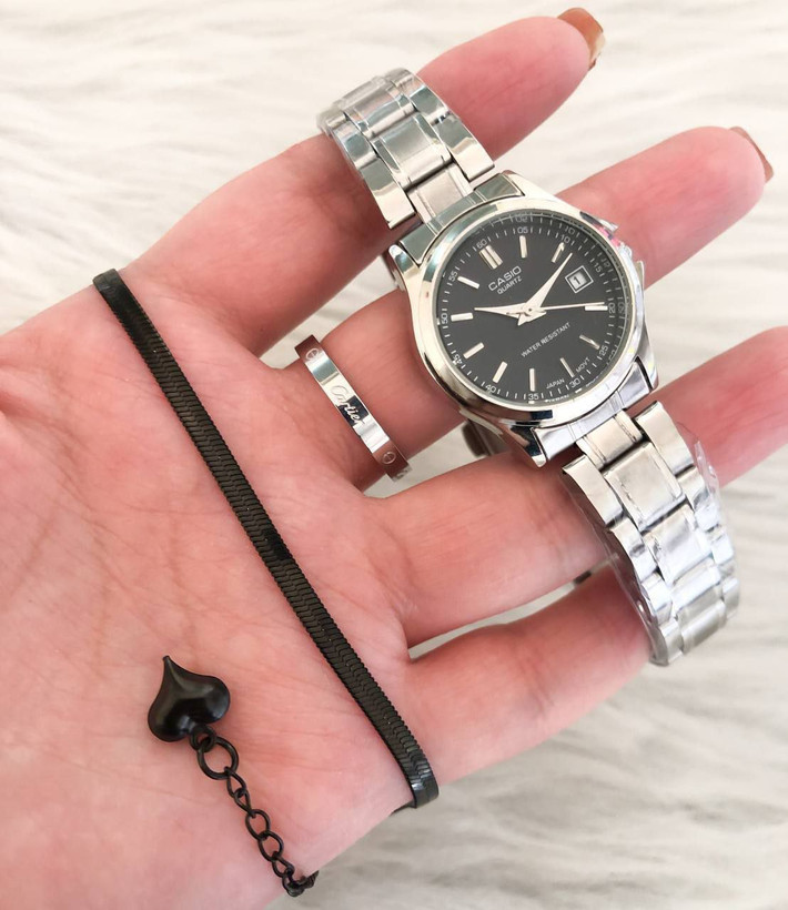 سفارش اینترنتی ست ساعت دستبند و حلقه زنانه کد 369159