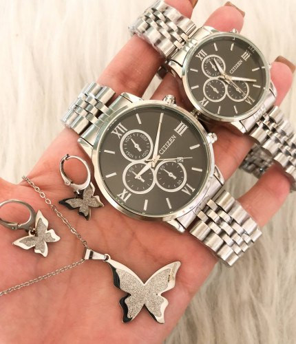 سفارش پک ساعت زنانه و مردانه و نیم ست زنانه کد 369023