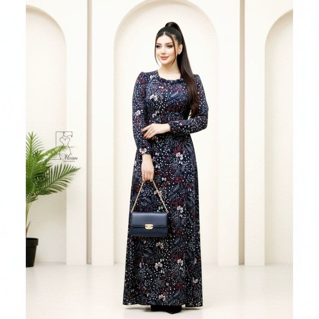 خرید اینترنتی ماکسی بلند فرزانه کد 99555