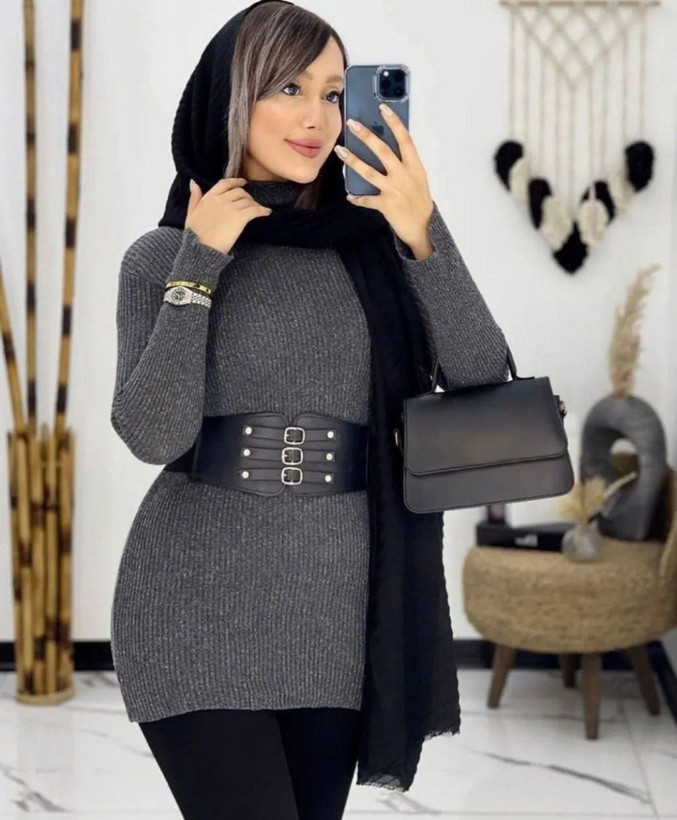 خرید گپ بافت یقه اسکی کد 55899