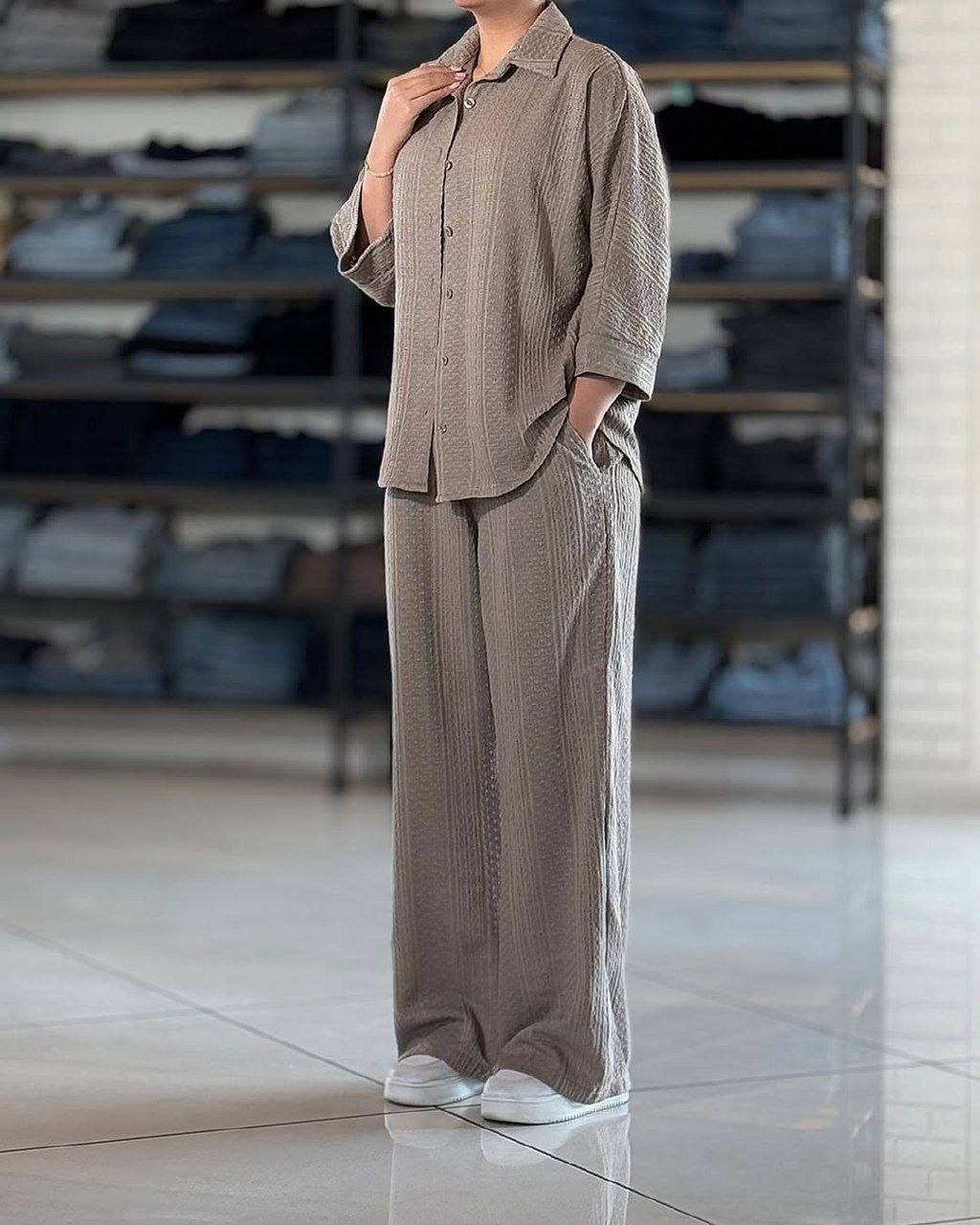 خرید ست مانتو شلوار نرگس کد 24304